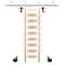 Quiet Glide Ladder 8.92 ft. Unfinish Maple Black Hook Roller Kit with 8 ft. Rail QG.510-9MA-08-V.08 - alternate 1